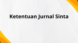 Ketentuan Jurnal Sinta
