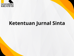 Ketentuan Jurnal Sinta