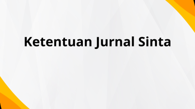 Ketentuan Jurnal Sinta
