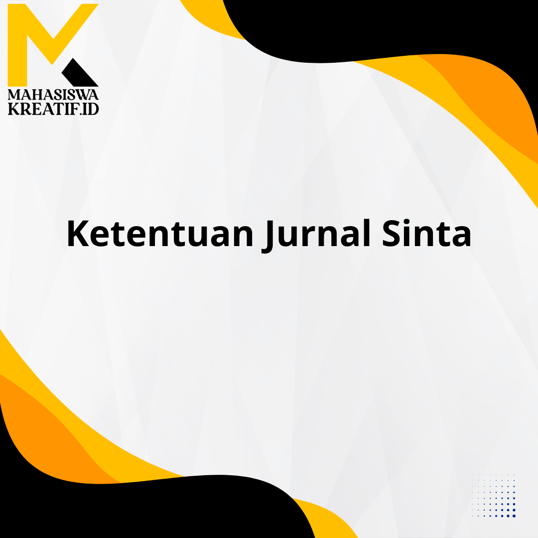 Ketentuan Jurnal Sinta