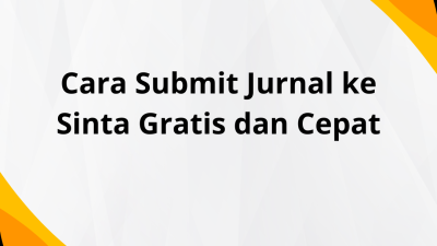 Submit Jurnal Sinta Gratis
