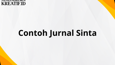 Contoh Jurnal Sinta