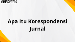Apa Itu Korespondensi Jurnal