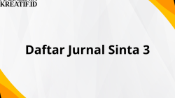 Daftar Jurnal Sinta 3