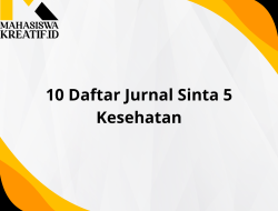 10 Daftar Jurnal Sinta 5 Kesehatan