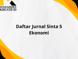 Daftar Jurnal Sinta 5 Ekonomi